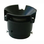 VENT, UPDRAFT SLIP ON, 2IN, ALUMINUM, WITH STAINLESS STEEL SCREEN